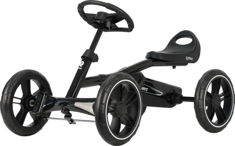 Qplay pedalcarski go-kart za djecu crni