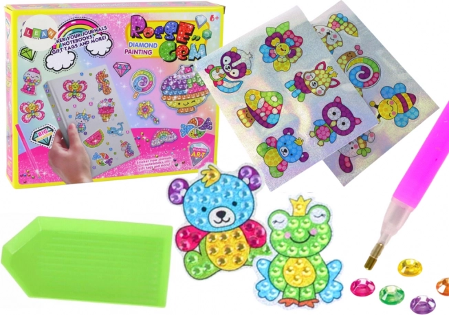 Set za dijamantno slikanje – šarene naljepnice sa životinjama