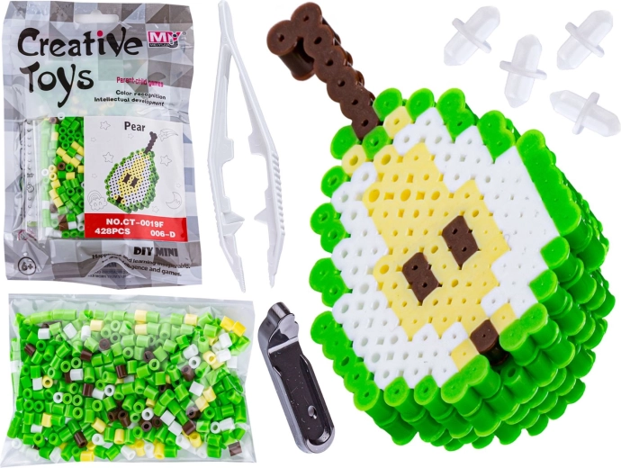 3D Fuse Beads – Pear Template (fruit) - 1 piece
