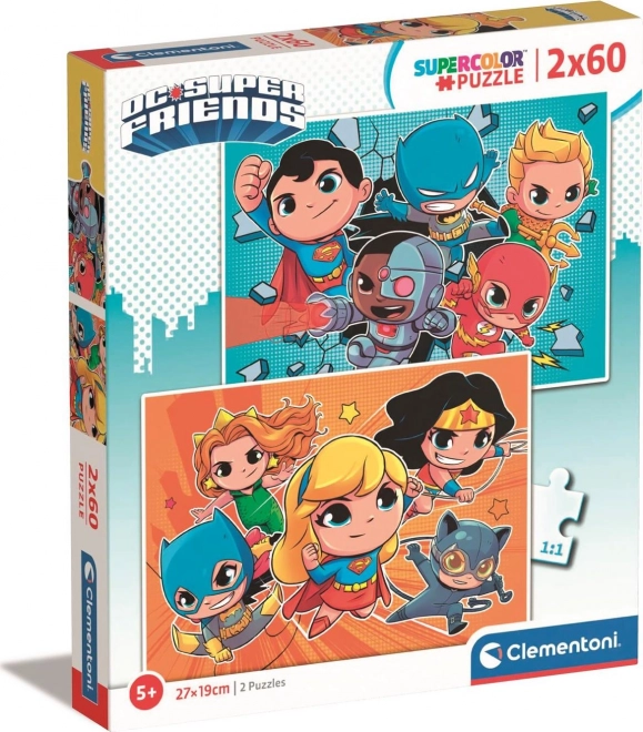 Puzzle DC Super Friends 2x60 dijelova od Clementoni