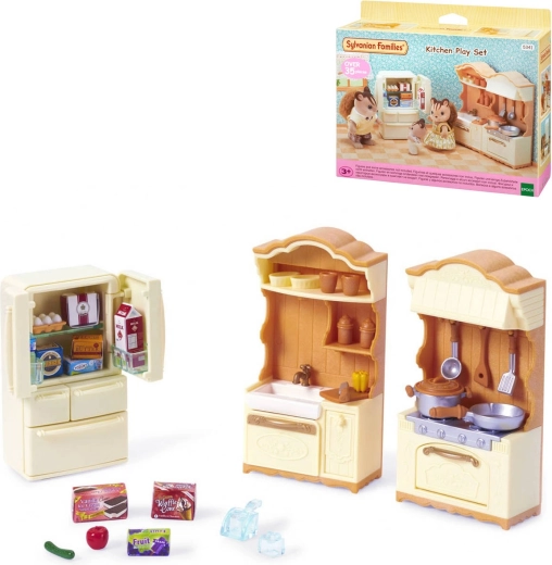 Sylvanian Families kuhinjski element s hladnjakom – 37 dijelova