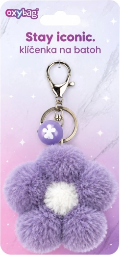 Oxybag fashion keychain purple flower