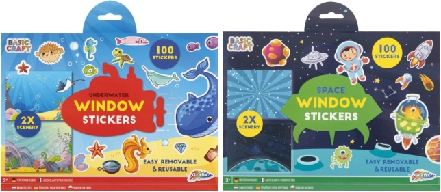 Kreativni set prozorskih naljepnica i scenarija