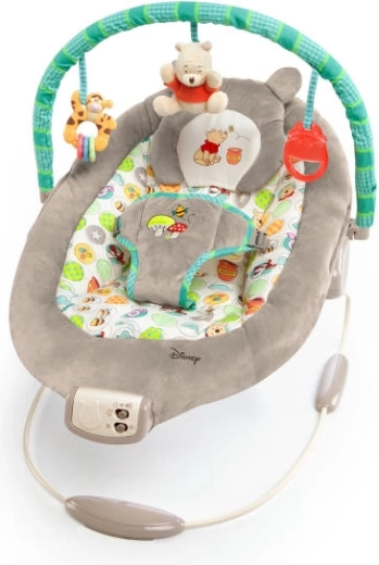 Vibrirajuća ležaljka s melodijama DISNEY Baby WINNIE THE POOH Dots & Hunny, 0m+, do 9 kg