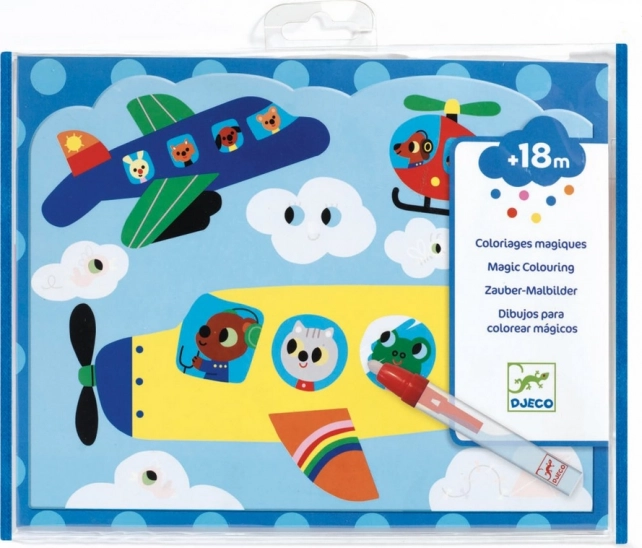 DJECO vodene bojanke zračni promet