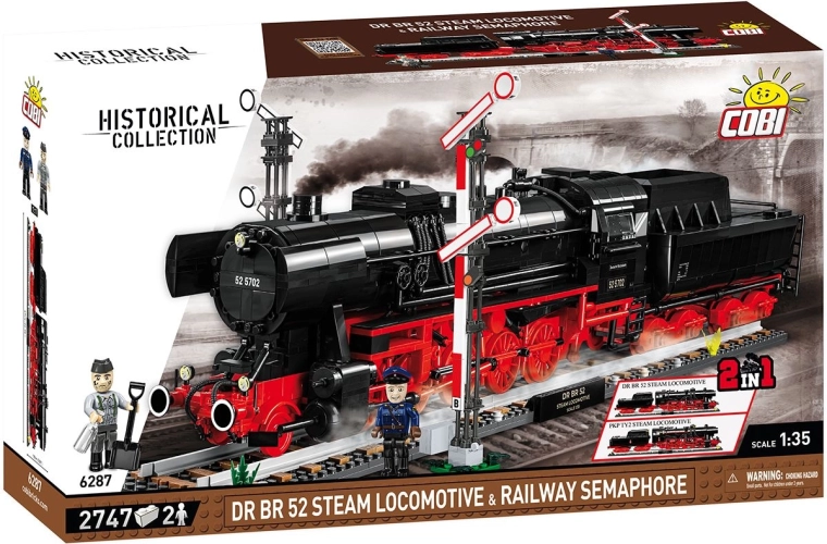 COBI DR BR 52 steam locomotive and signal 2-in-1 1:35 - 1 piece
