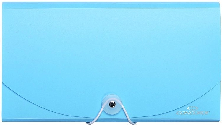 Mape za dokumente s elastičnom gumicom DL, 13 pretinaca, pastelnoplava