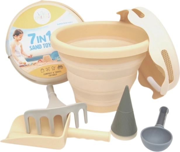Compactoys sklopivi set za pijesak 7u1 bež