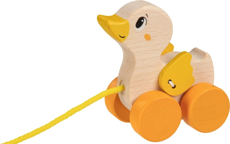 Pull-along wooden duck - 1 piece
