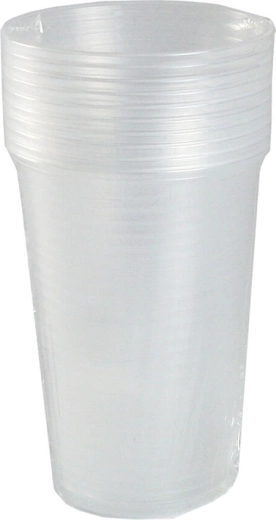 Plastična čaša 200 ml prozirna, za višekratnu uporabu (10 kom)
