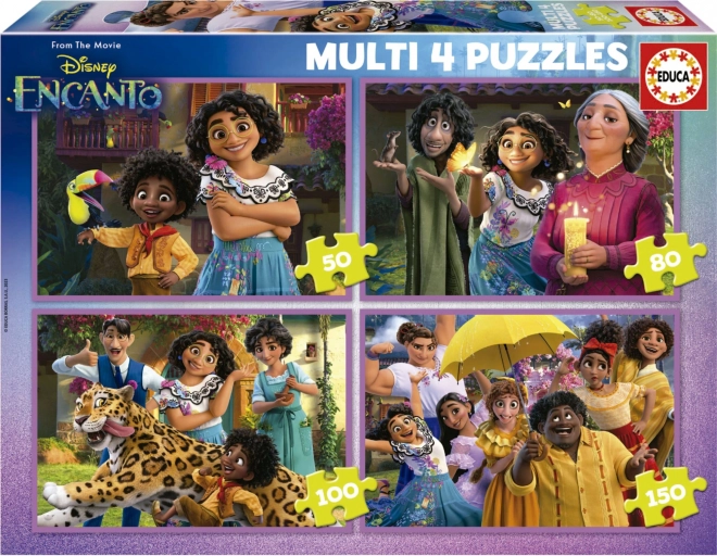 EDUCA puzzle ENCANTO 4 u 1 (50/80/100/150 dijelova)