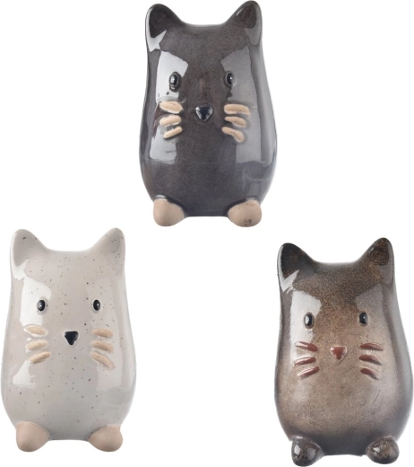Porculanska dekoracija Mačka 13 cm (3 varijante)