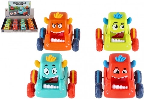 Stiskalica vozeći auto Monster 9 × 8 cm, mix 4 boje