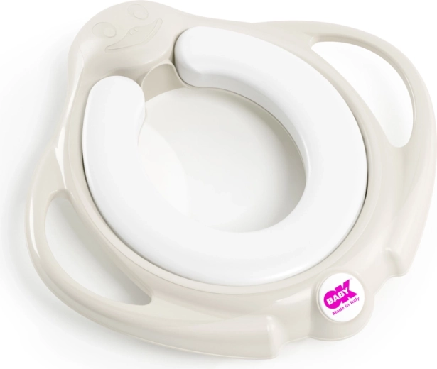 Dječja nastavna daska za WC s ručkama OK BABY Pinguo, bijela