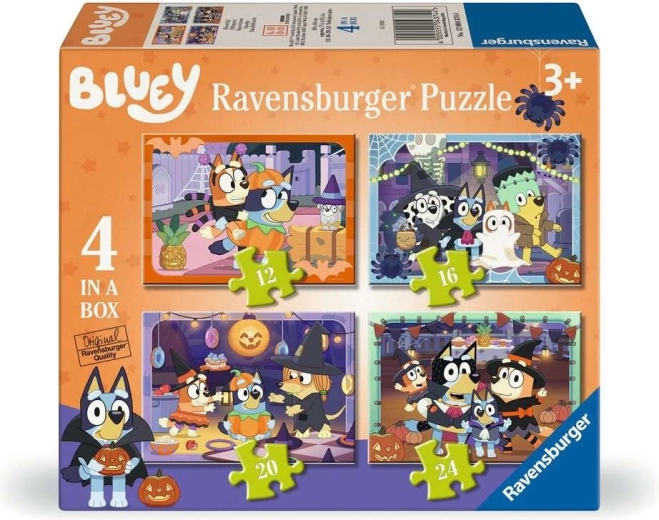 Ravensburger puzzle Bluey Halloween 4u1 (12, 16, 20, 24 dijelova)