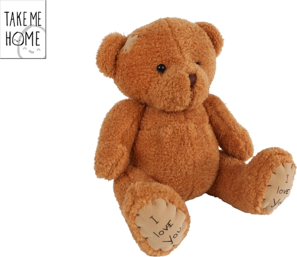 Sjedeći plišani medo Take Me Home 25 cm