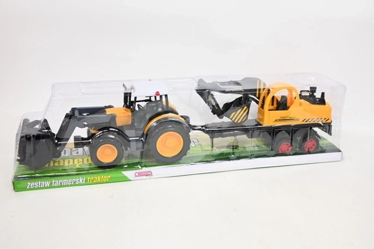 Traktor s građevinskim strojem