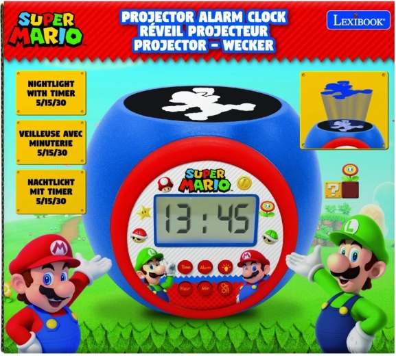 Dječji budilica Super Mario s projektorom