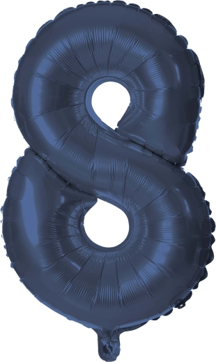 Folijski balon broj 8 plavi 30 cm TORO