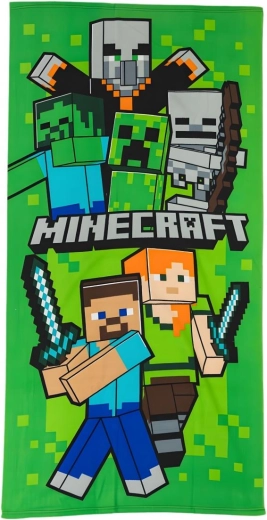 Children’s beach towel Minecraft Swordfight 70 × 140 cm
