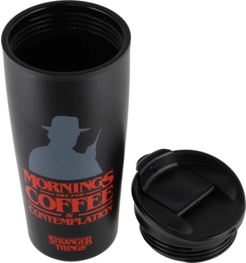 Putna šalica Stranger Things s poklopcem, 420 ml