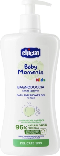 Chicco gel za tuširanje Baby Moments Kids 500 ml za djecu od 12 mjeseci