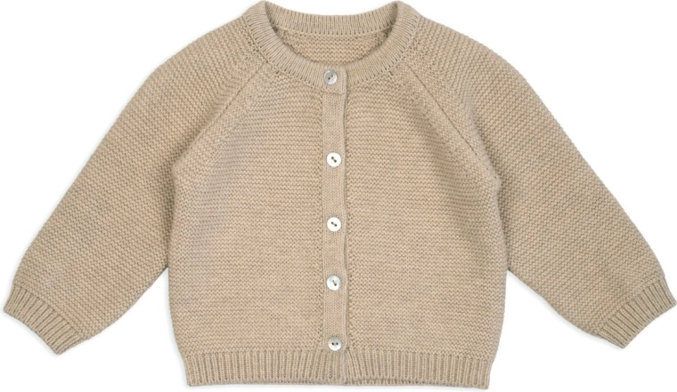 Lodger pleteni dječji merino džemper bež vel. 56