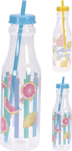 Boca za piće sa slamkom 650 ml – miks ljetnih motiva