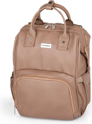 Preklopni ruksak za kolica Jasper Camel Beige PETITE&MARS