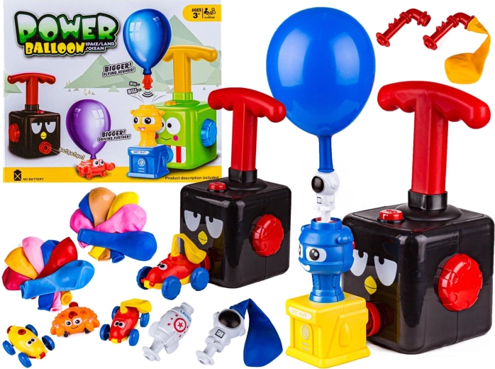 Izbacivač autića na balon – crna ptica