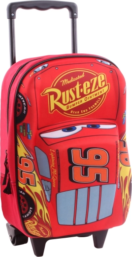 Dječji 3D ruksak na kotačićima Disney Pixar Cars Piston Cup 38 cm