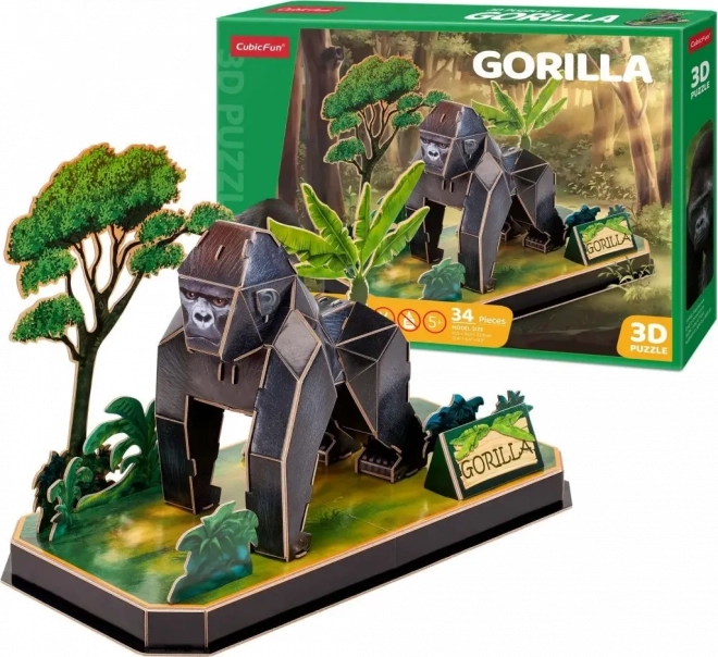 CUBICFUN 3D puzzle Gorila 34 dijelova