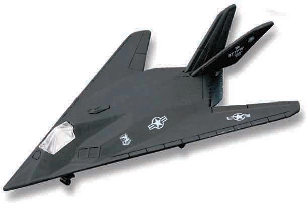 Maisto Fresh Metal Tailwinds avion F-117 Nighthawk mat crni