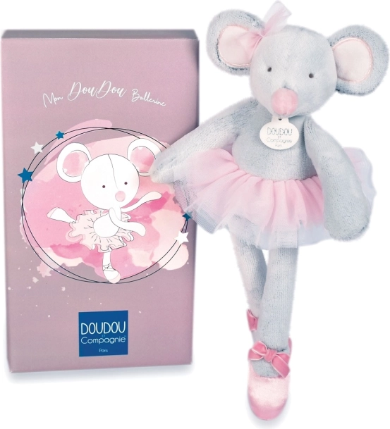 Doudou poklon set - plišani miš balerina