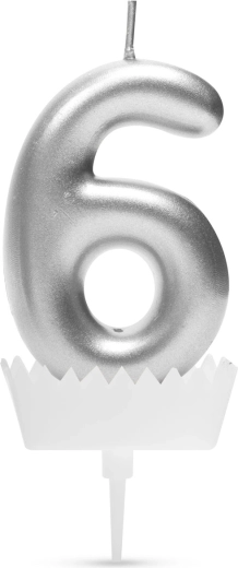 Number 6 Cake Candle