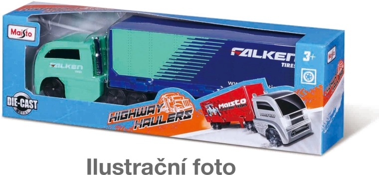 Maisto Highway Haulers metalni tegljač s prikolicom