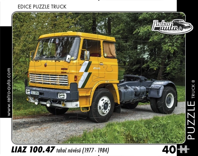 Puzzle RETRO-AUTA – LIAZ 100.47 tegljač poluprikolica, 40 dijelova