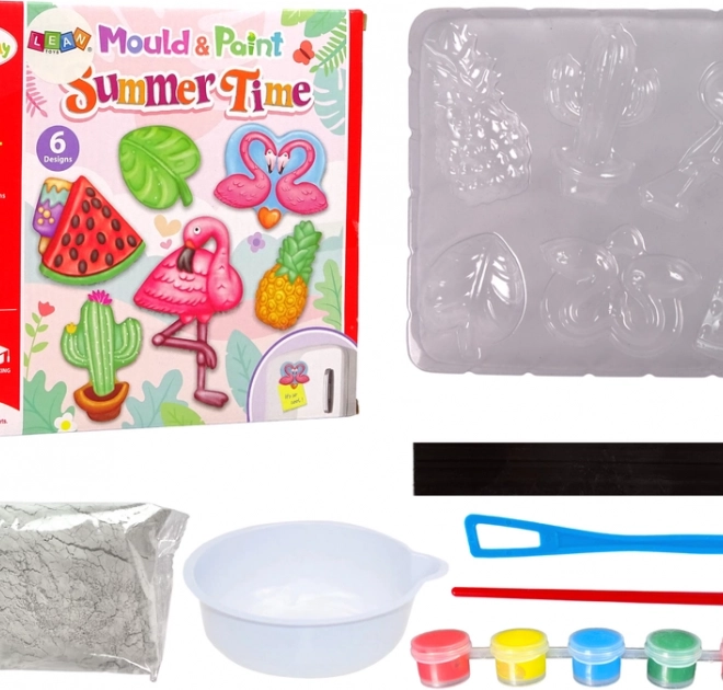Dječji DIY set za magnete Flamingo Lubenica Gips