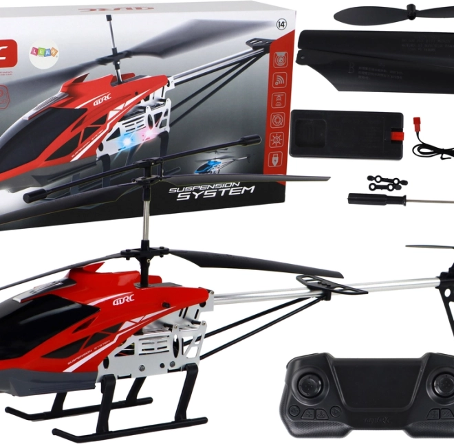 RC helikopter 70 cm crveni sa stabilizacijom i LED