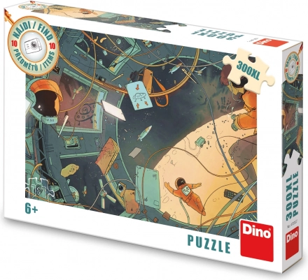 DINO puzzle pronađi 10 predmeta: svemir XL, 300 dijelova