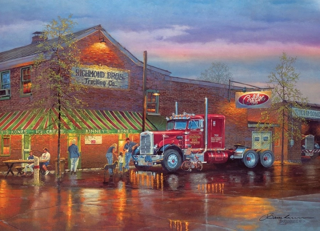Puzzle Crveni kamion 1000 dijelova Cobble Hill