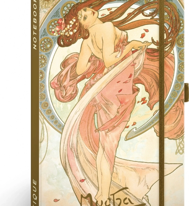 Notique notes Alfons Mucha – Ples, crtani bilježnik 13 × 21 cm