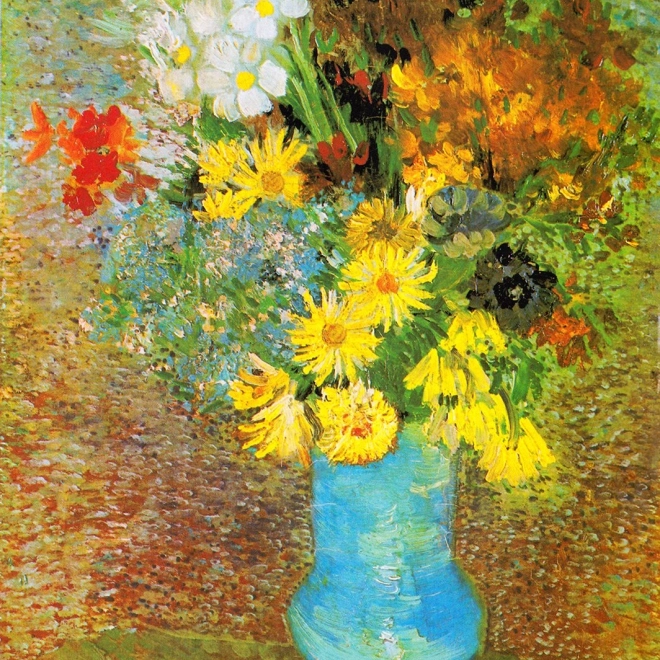 Uživajte u slagalici Vincent van Gogh: Vaza s tratinčicama i anemonama 1000 komada