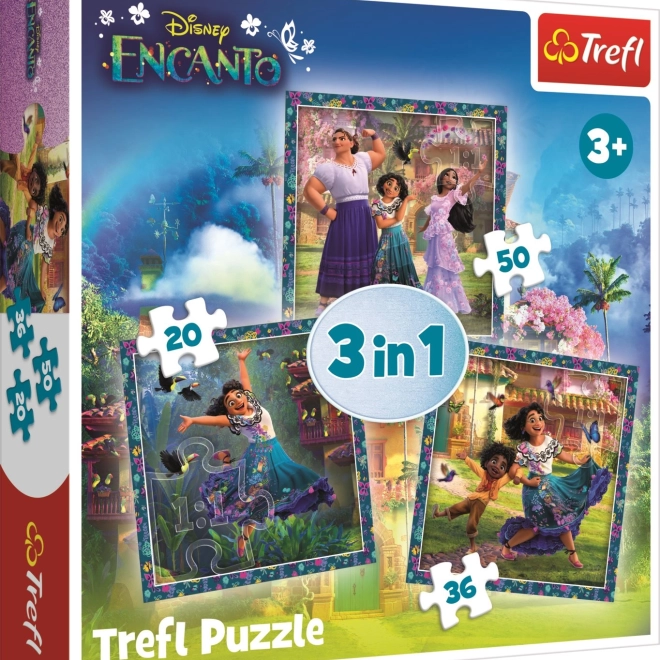 Puzzle ENCANTO: likovi 3u1 (20, 36, 50 dijelova) TREFL