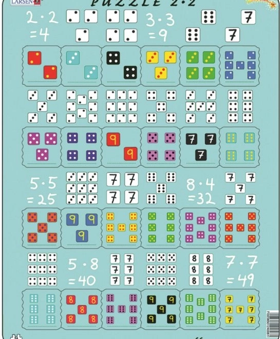 Larsen Znanstvene puzzle Množenje s kockama