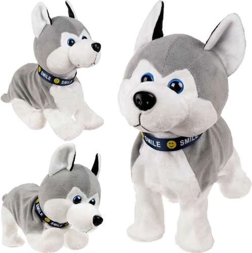 interaktivni plišani psić husky na dodir i zvuk