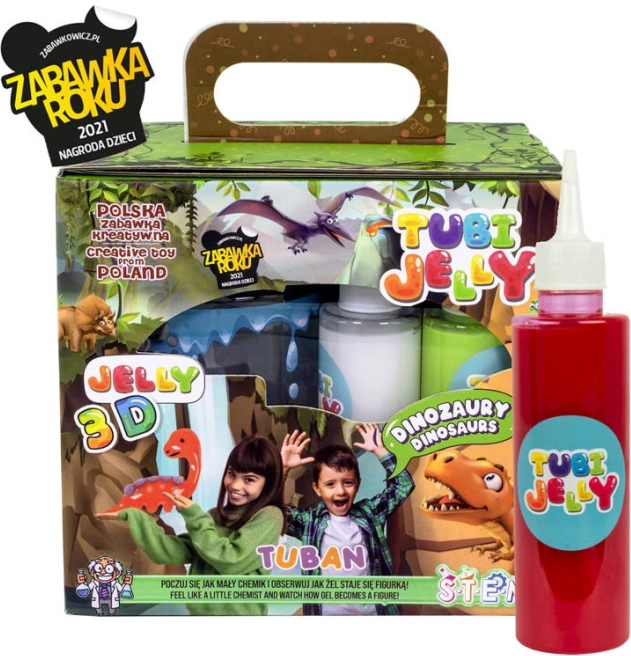 TUBAN Tubi Jelly dinosauri – malo akvarijsko kreativno set