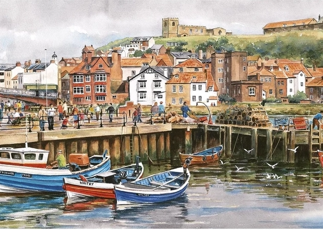 Gibsons panoramska puzzle Whitby, Yorkshire 636 dijelova