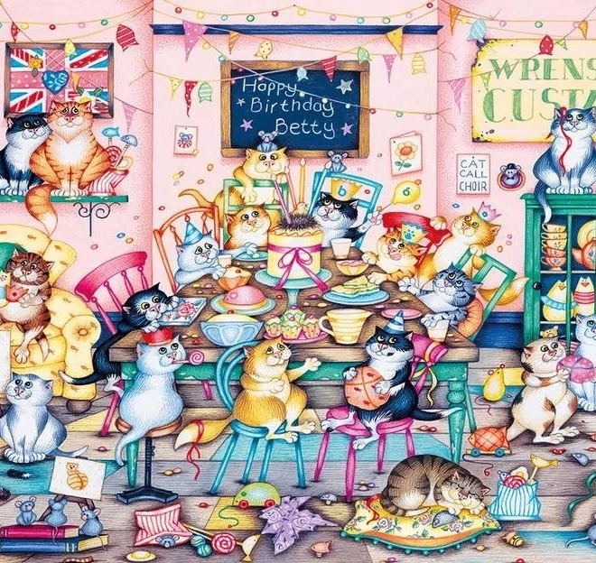 GIBSONS Puzzle Betty ima rođendan 1000 dijelova