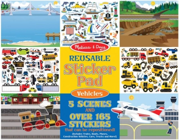 Melissa & Doug - višekratne naljepnice Vozila